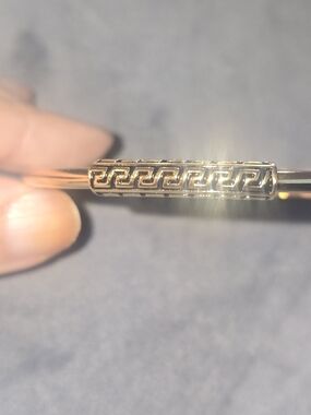 22kgp Dubai Gold Greek Key Bangle Bracelet - Women Jewelry